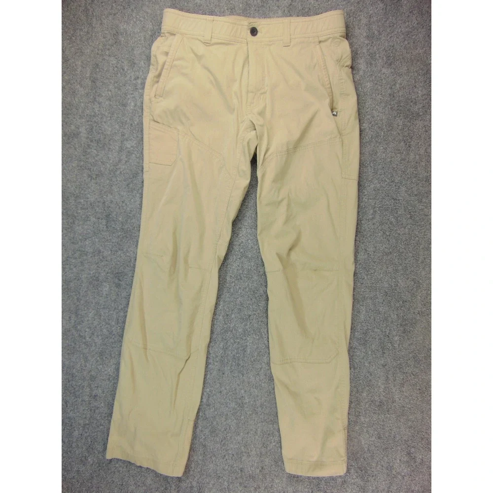 Eddie Bauer Pants Mens 34x34 First Ascent Khaki Solid Outdoor Gorpcore Hiking